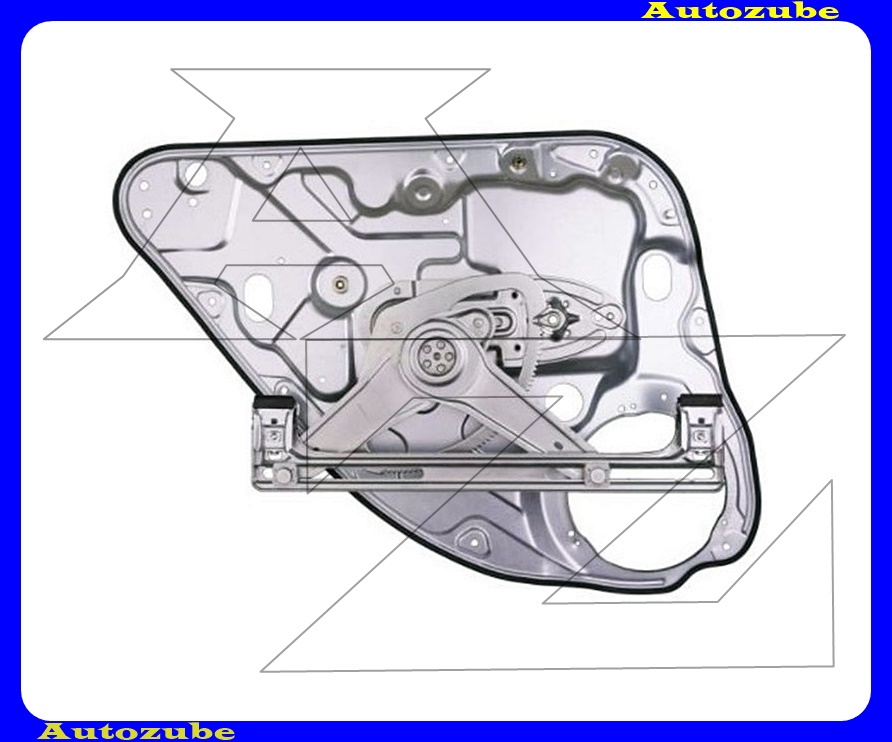 Ablakemelő szerkezet elektromos jobb hátsó, panellal (motor nélkül)