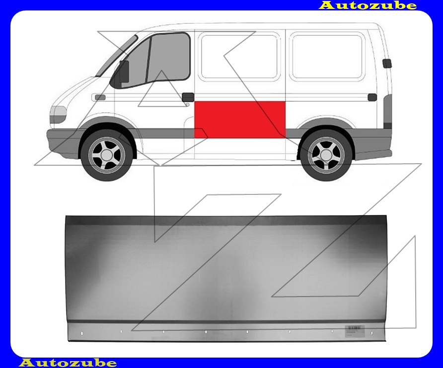 Oldalfal felső rész bal (1275x460mm) 