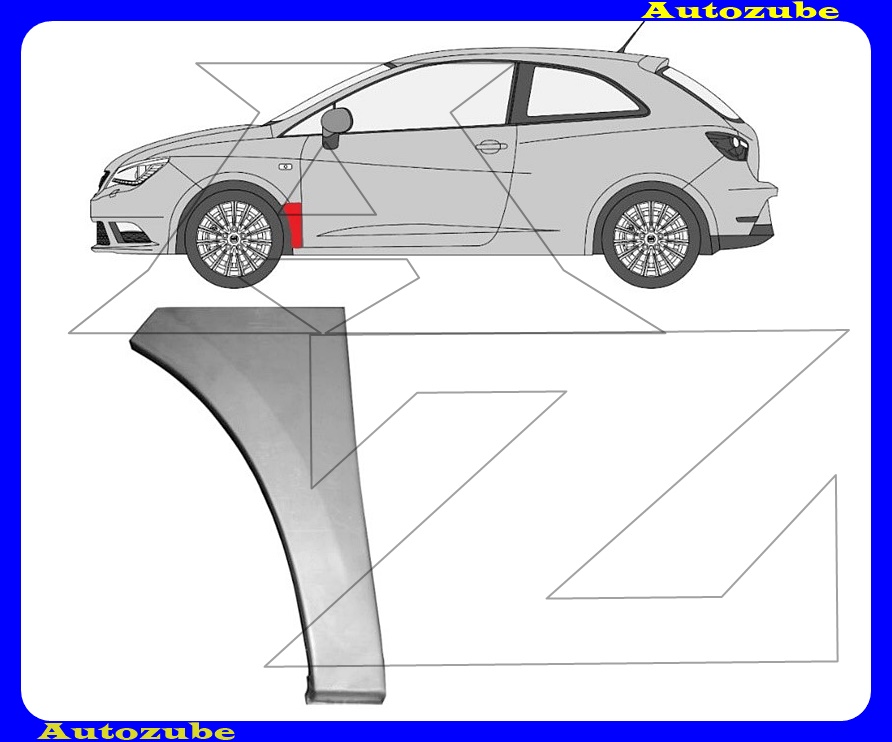 Első sárvédő hátsó alsó rész bal  {POTRYKUS}
