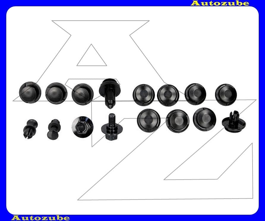 Alsó motorvédő burkolat rögzítő készlet (16db) {ROMIX}