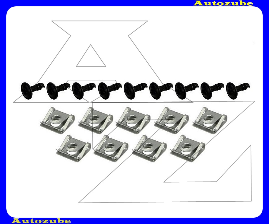 Alsó motorvédő burkolat rögzítő készlet (18db) {ROMIX}