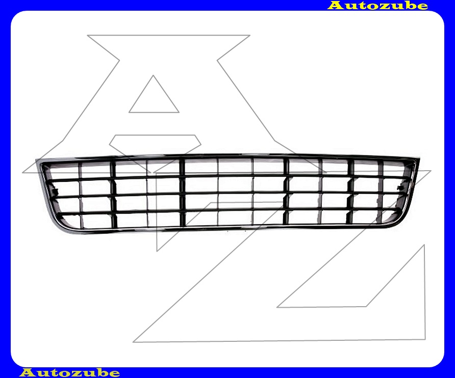 Első lökhárító rács középső, krómléccel