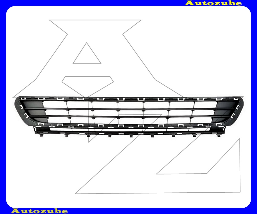 Első lökhárító rács középső sötétszürke (díszléc nélkül)