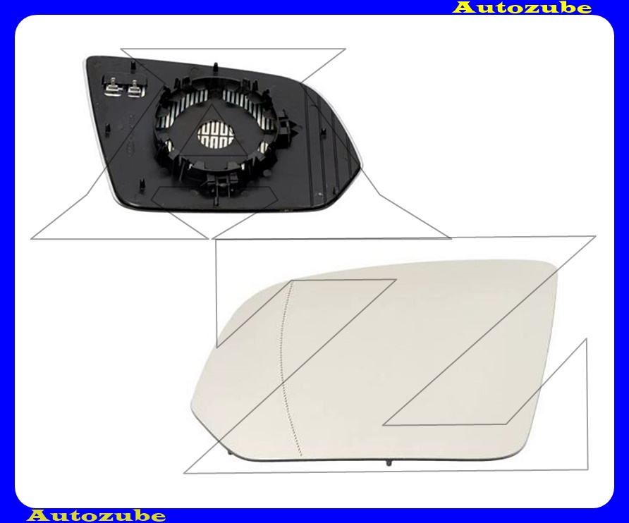 Visszapillantó tükörlap bal, fűthető-aszférikus (tartólappal)