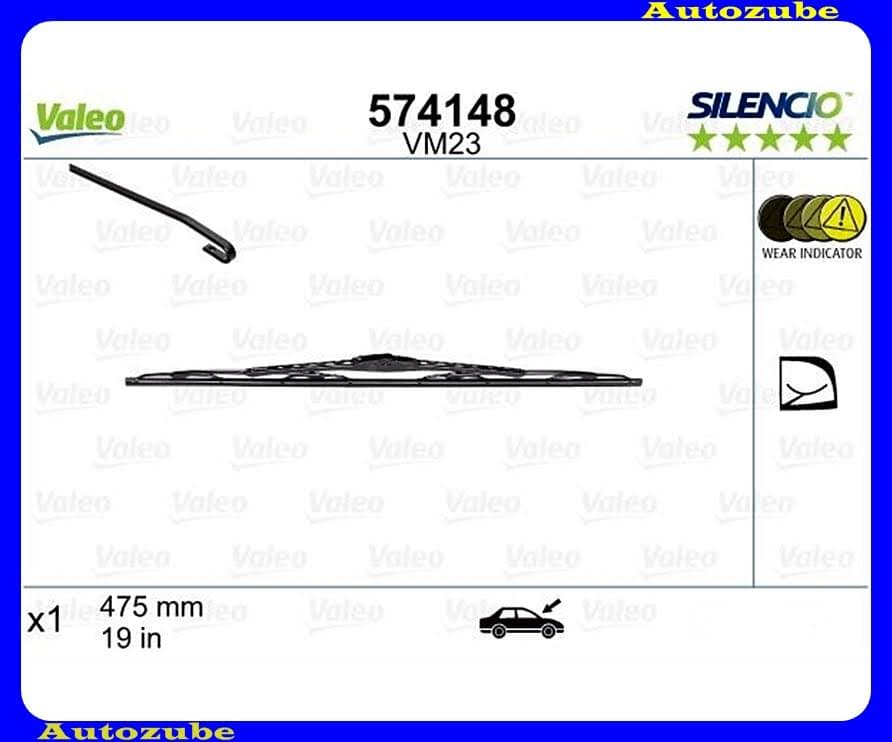 Ablaktörlő lapát utas oldal 1db/475mm (VM23)  {VALEO} SILENCIO PERFORMANCE