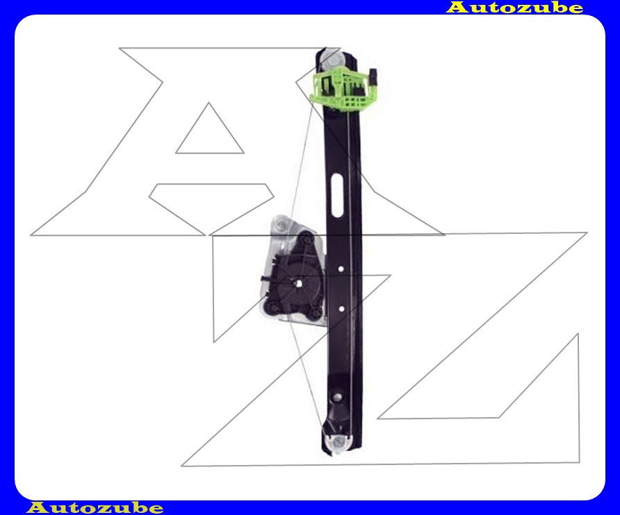 Ablakemelő szerkezet elektromos bal hátsó, automata stoppos (motor nélkül)