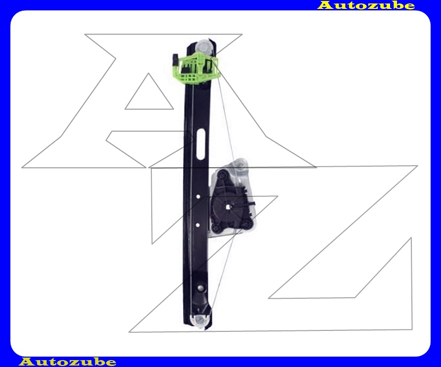 Ablakemelő szerkezet elektromos jobb hátsó, automata stoppos (motor nélkül)