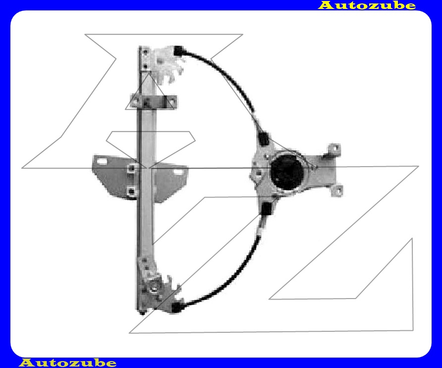 Ablakemelő szerkezet elektromos bal hátsó (motor nélkül)