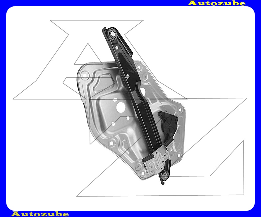 Ablakemelő szerkezet elektromos jobb első, panellal (motor nélkül)